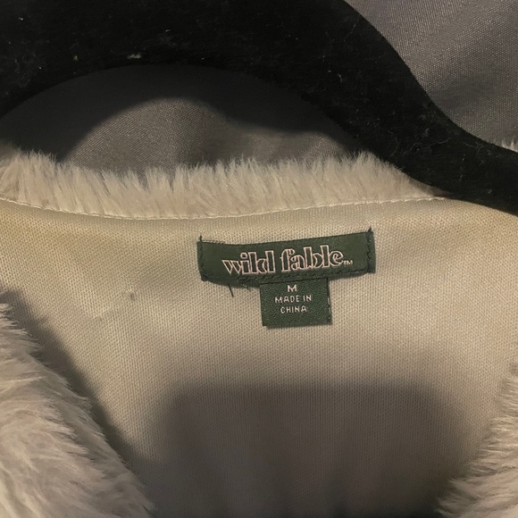 Wild Fable Gray Faux Fur Teddy Coat - Picture 4 of 4